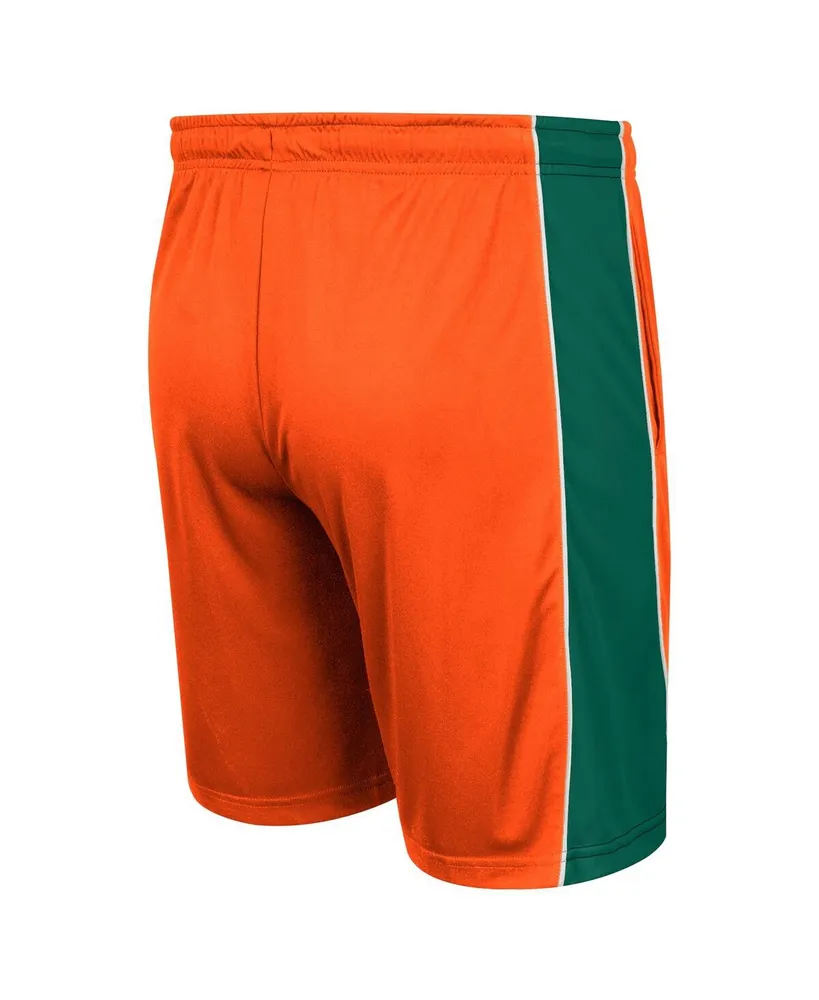 Men's Colosseum Orange Miami Hurricanes Panel Shorts