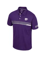 Men's Colosseum Purple Kansas State Wildcats No Problemo Polo Shirt