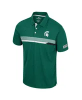 Men's Colosseum Green Michigan State Spartans No Problemo Polo Shirt