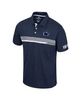 Men's Colosseum Navy Penn State Nittany Lions No Problemo Polo Shirt