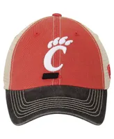 Men's Cream, Black Cincinnati Bearcats Top of the World Offroad Trucker Adjustable Hat