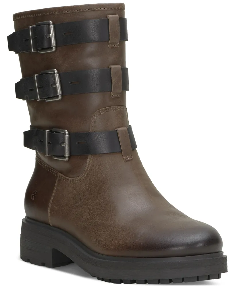 Lucky Brand Women's Cheviss Moto Lug Sole Boots