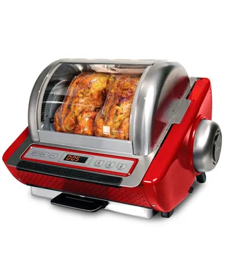 Ronco Ez-Store Rotisserie Oven, Large Capacity (15lbs) Countertop Oven