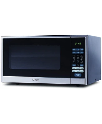 Commercial Chef 1.1 Cu. Ft. Counter Top Microwave,Stainless Steel