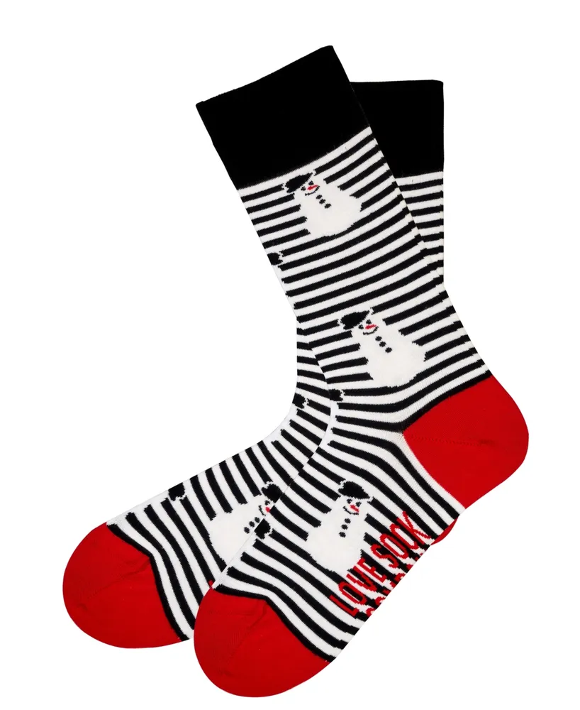 Love Sock Company Men's Christmas Novelty Luxury Unisex Crew Socks Bundle Fun Colorful Socks, Pack of 3