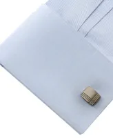 Ox & Bull Trading Co. Men's Stainless Steel Tartan Plaid Cufflinks