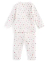 First Impressions Baby Girls Floral Hat, Top and Pants, 3 Piece Set, Created for Macy's