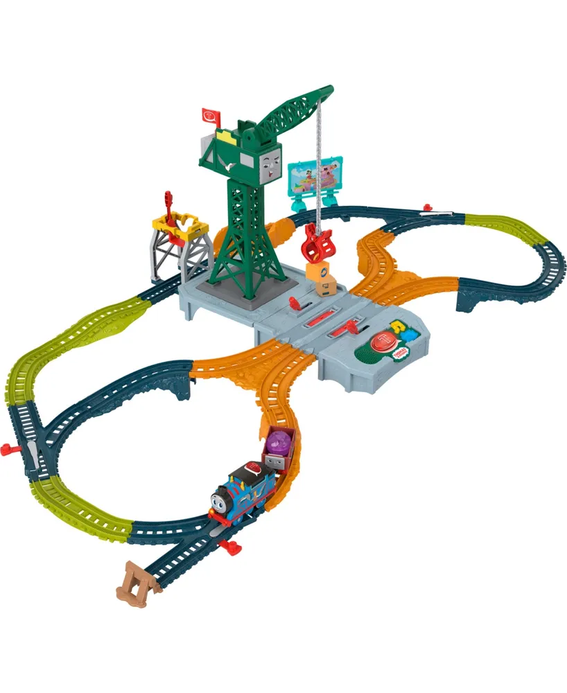 Fisher Price Thomas and Friends Talking Cranky Delivery Train Set with Songs Sounds and Phrases for Kids - Multi