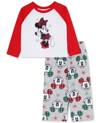 Briefly Stated Matching Little Kids 2-Pc. Mickey & Minnie Mouse Pajamas Set