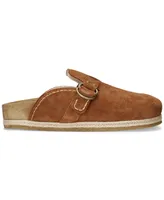 Polo Ralph Lauren Men's Turbach Shearling-Lined Suede Slip-On Clogs