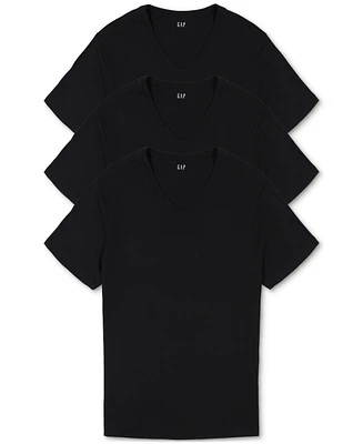 Gap Men's 3-Pk. Cotton V-Neck Undershirt