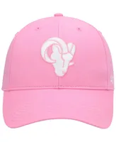 Big Girls '47 Brand Pink Los Angeles Rams Rose Mvp Adjustable Hat