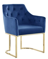 Best Master Furniture Lana 35" Velvet Tufted Arm Chair