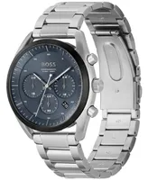 Hugo Boss Men's Top Quartz Fashion Chronograph Stainless Steel Watch 44mm