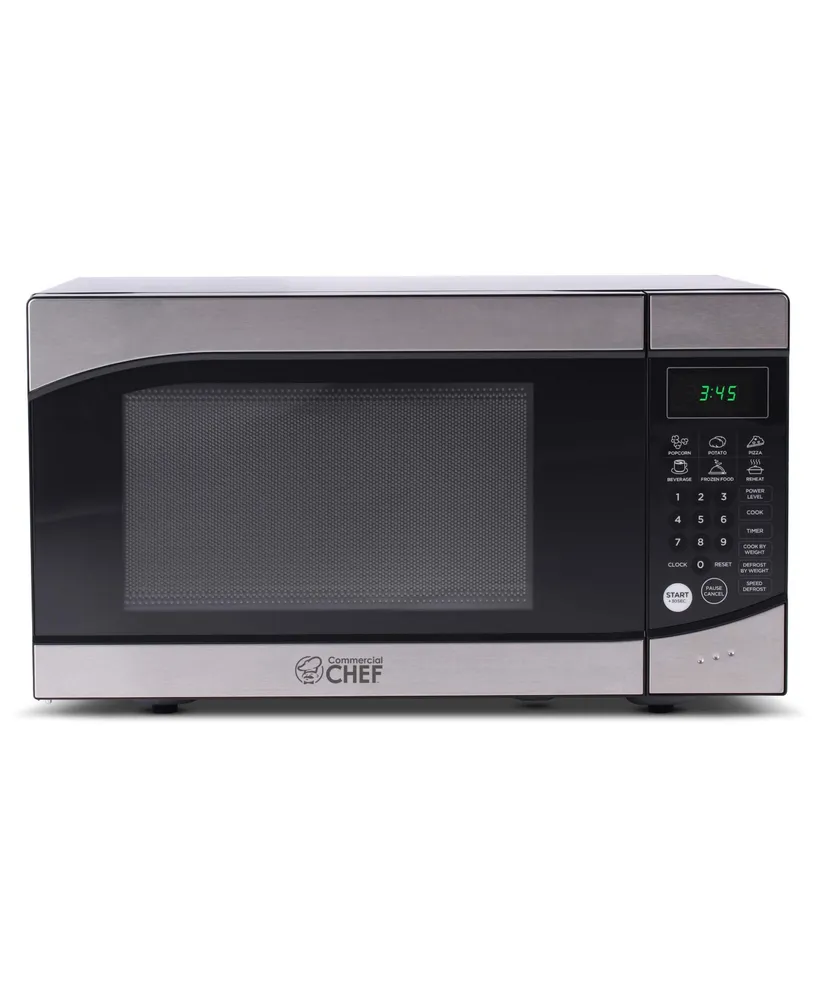 Commercial Chef 0.9 Cu. ft. Countertop Microwave, White