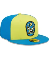 Men's New Era Yellow, Blue Sacramento Dorados Copa De La Diversion 59FIFTY Fitted Hat