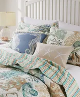 Greenland Home Fashions Atlantis Embellished Decorative Pillow Set, 12" x 20" & 18" x 18"