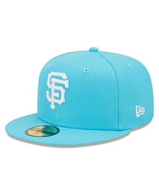 Men's New Era Blue San Francisco Giants Vice Highlighter Logo 59FIFTY Fitted Hat