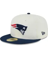 Men's New Era Cream England Patriots Retro 59FIFTY Fitted Hat