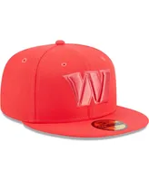 Men's New Era Red Washington Commanders Color Pack Brights 59FIFTY Fitted Hat