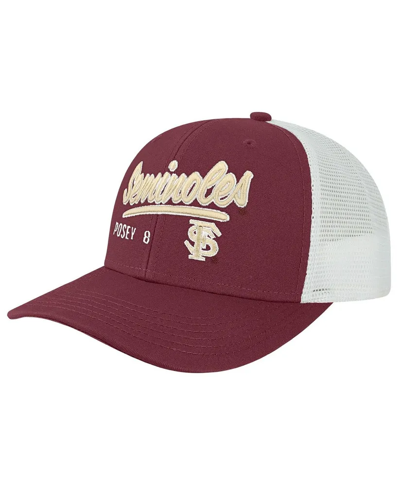 Men's Buster Posey Garnet Florida State Seminoles Pro Trucker Snapback Hat