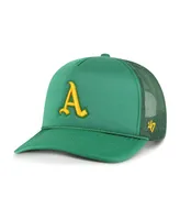 Men's '47 Brand Green Oakland Athletics Foam Logo Trucker Adjustable Hat