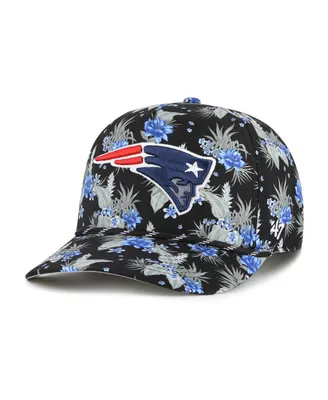 Men's '47 Brand Black New England Patriots Dark Tropic Hitch Adjustable Hat