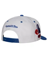 Men's Mitchell & Ness White Montreal Expos Cooperstown Collection Pro Crown Snapback Hat