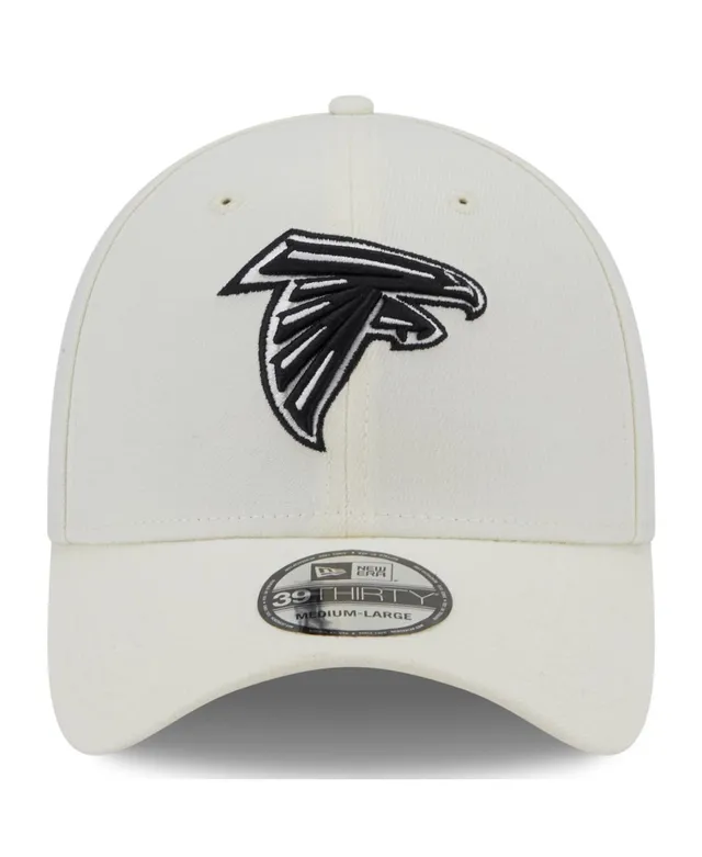 Men's New Era Cream Baltimore Ravens Chrome Collection 39THIRTY Flex Hat Size: Small/Medium