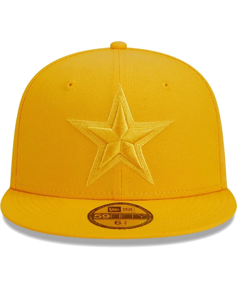 Men's New Era Gold Dallas Cowboys Color Pack 59FIFTY Fitted Hat