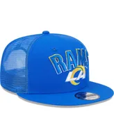 Men's New Era Royal Los Angeles Rams Grade Trucker 9FIFTY Snapback Hat