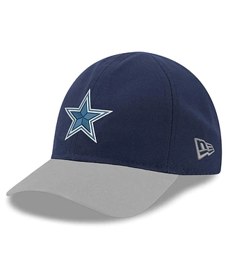 Infant Boys and Girls New Era Navy, Silver Dallas Cowboys My 1st 9TWENTY Adjustable Hat