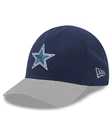 Infant Boys and Girls New Era Navy, Silver Dallas Cowboys My 1st 9TWENTY Adjustable Hat