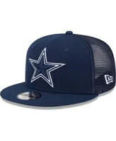 Big Boys and Girls New Era Navy Dallas Cowboys Main Trucker 9FIFTY Snapback Hat