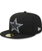 Men's New Era Black Dallas Cowboys Main Patch 59FIFTY Fitted Hat