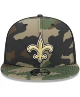 Big Boys and Girls New Era Camo New Orleans Saints Main Trucker 9FIFTY Snapback Hat