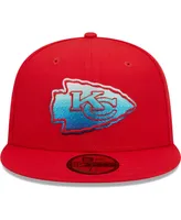 Men's New Era Red Kansas City Chiefs Gradient 59FIFTY Fitted Hat