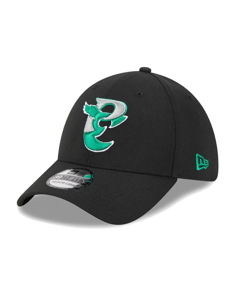 Men's New Era Black Philadelphia Eagles City Originals 39THIRTY Flex Hat