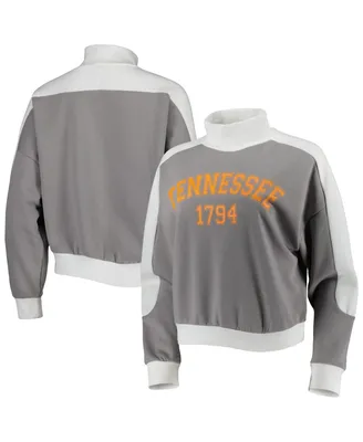 Women's Gameday Couture Gray Tennessee Volunteers Make it a Mock Sporty Pullover Sweatshirt
