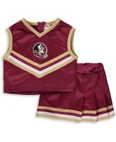 Girls Toddler Garnet Florida State Seminoles Two-Piece Cheer Set