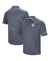 Men's Colosseum Navy Notre Dame Fighting Irish Big and Tall Down Swing Polo Shirt