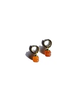 seree Harvest — Persimmon Jade stone charm earrings