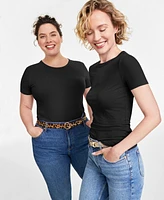 On 34th Women's Ribbed T-Shirt, Xxs-4X, Created for Macy's