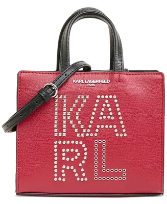 Karl Lagerfeld Paris Maybelle Mini Red Rivets Crossbody