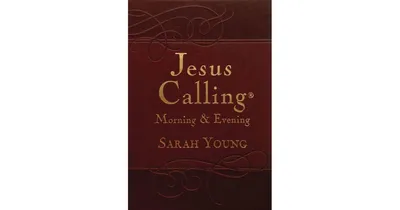 Jesus Calling Morning and Evening, Brown Leathersoft Hardcover, with Scripture References by Sarah Young