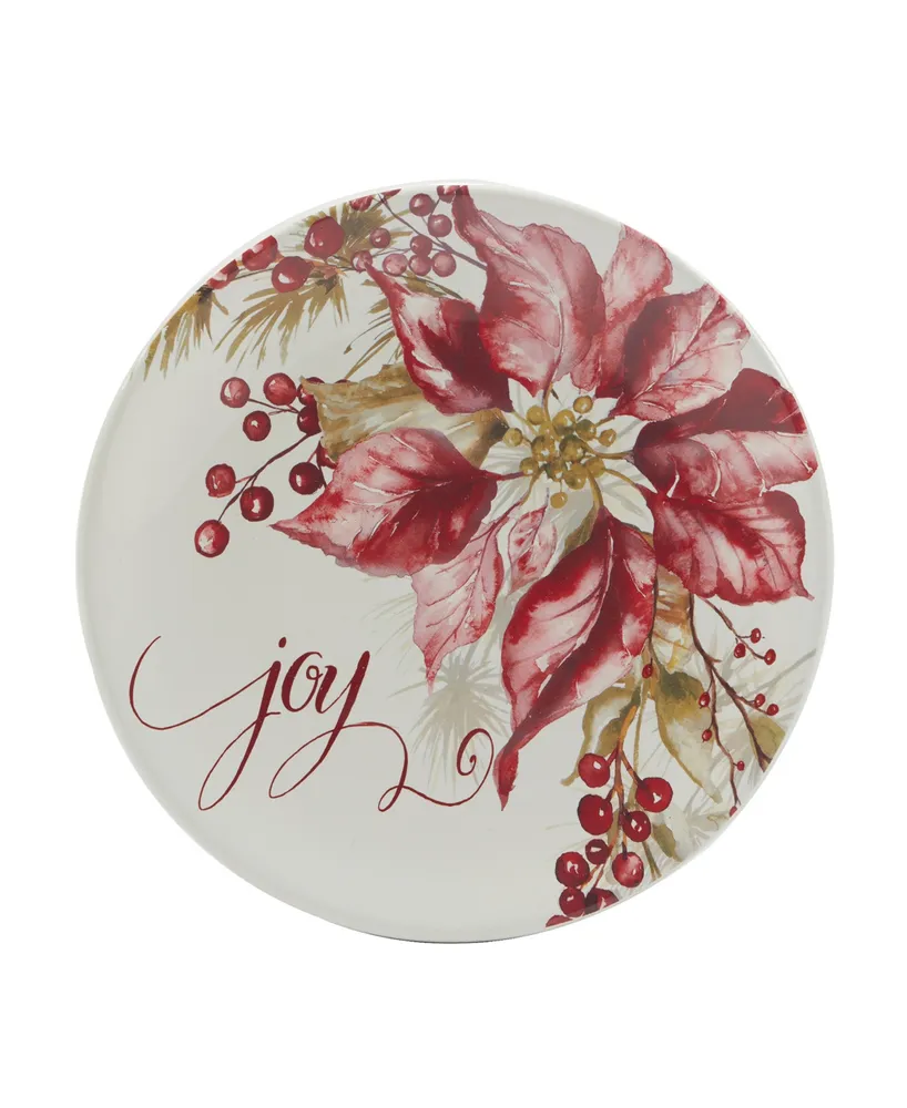 Certified International Winters Joy 9" Dessert Plates Set of 4