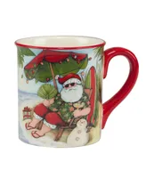 Certified International Santa's Wish 16 oz Mugs Set of 4