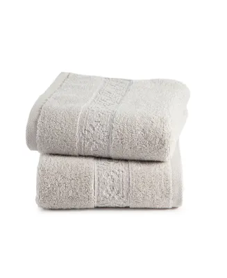 Clean Design Home x Martex Allergen-Resistant Savoy 2 Pack Hand Towel Set