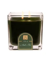 Aromatique Cube 2 Wick Glass Candle with Wax