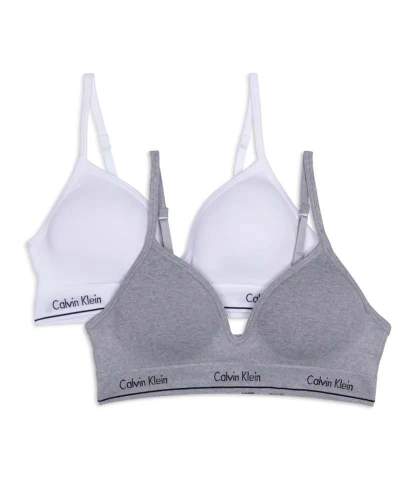 Calvin Klein Big Girls Seamless Hybrid Bra, Pack of 2